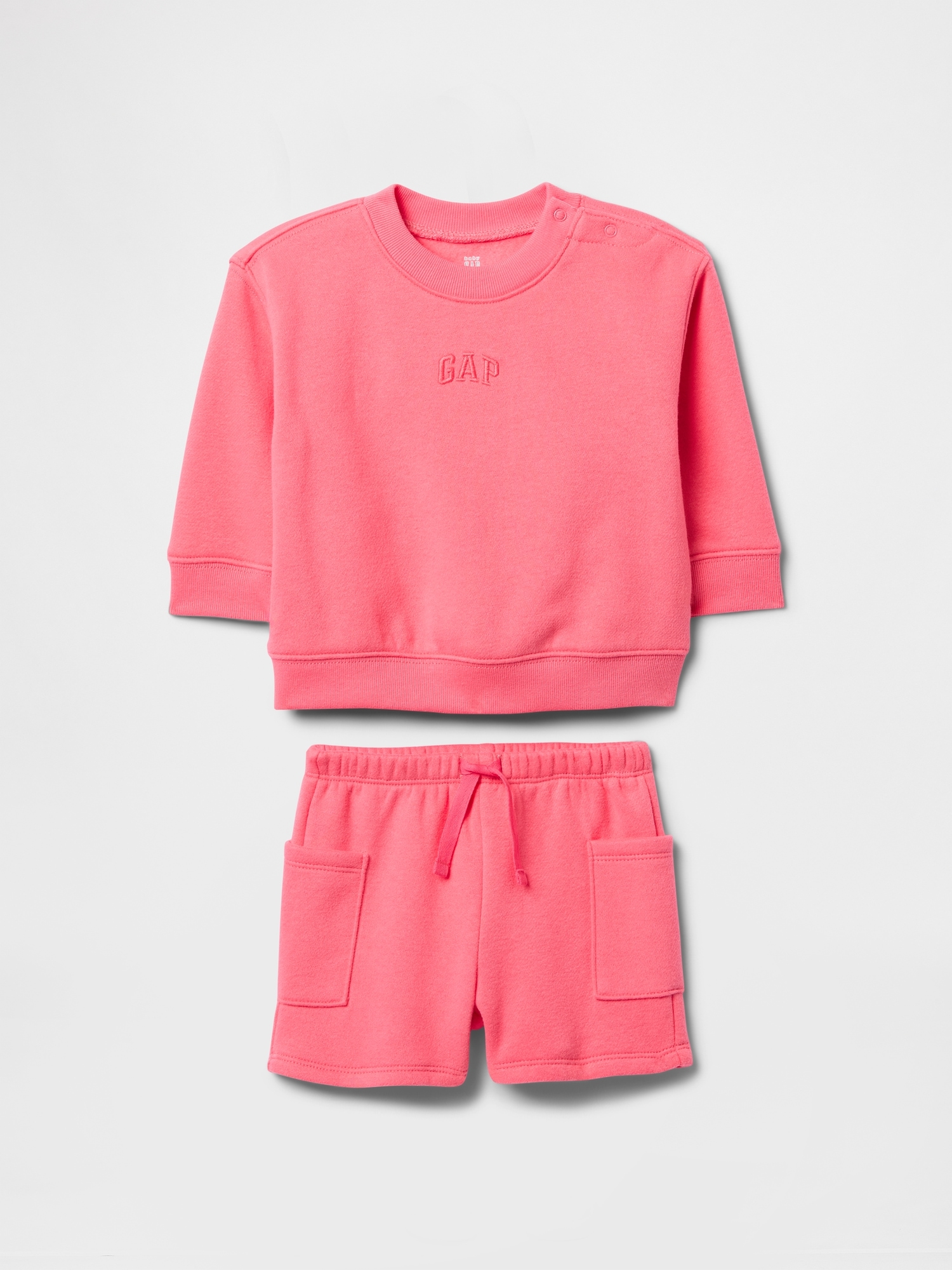 Baby Vintage Soft Logo Sweat Shorts Set