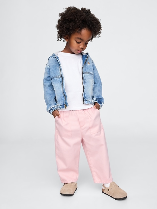 Image number 1 showing, Baby & Toddler UltraSoft Pull-On Barrel Pants