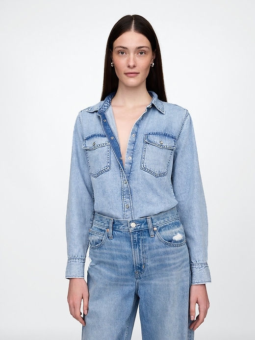 Image number 1 showing, UltraSoft Denim Shirt