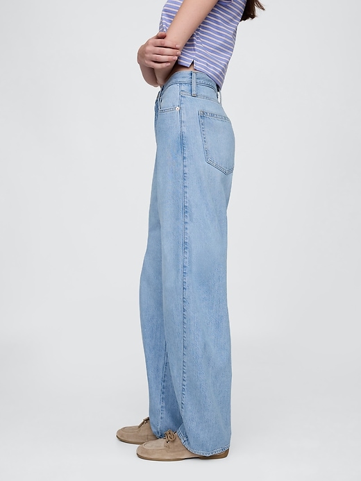 Image number 3 showing, High Rise UltraSoft Barrel Jeans