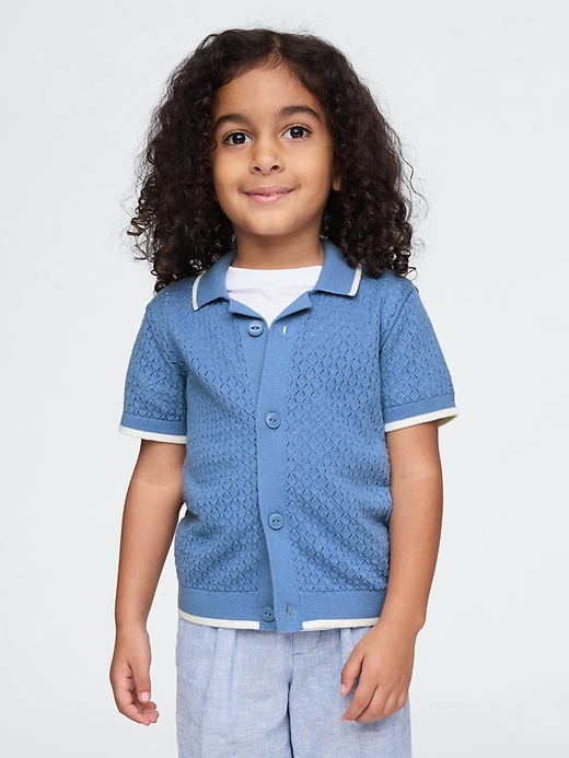 Image number 1 showing, Baby & Toddler Textured Sweater Shirt