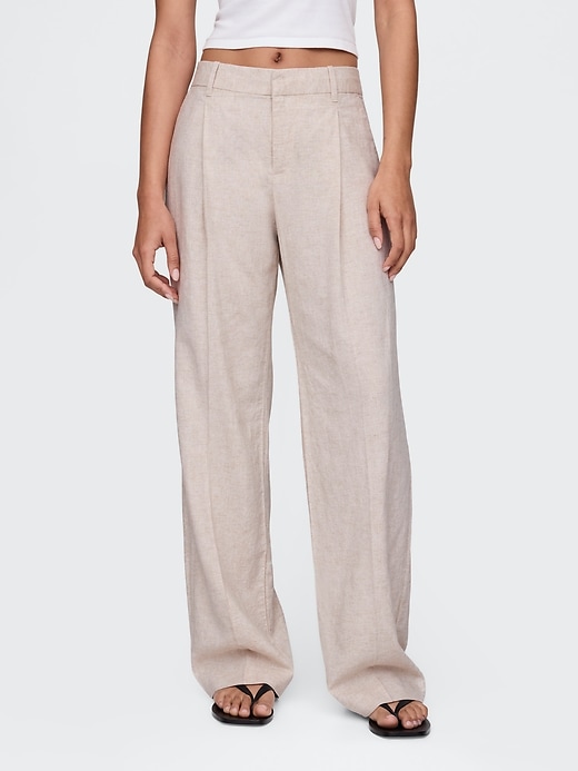 Image number 2 showing, 365 Low Rise Linen-Blend Trousers