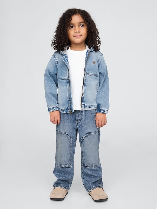 Image number 1 showing, Baby &amp; Toddler UltraSoft Baggy Carpenter Jeans