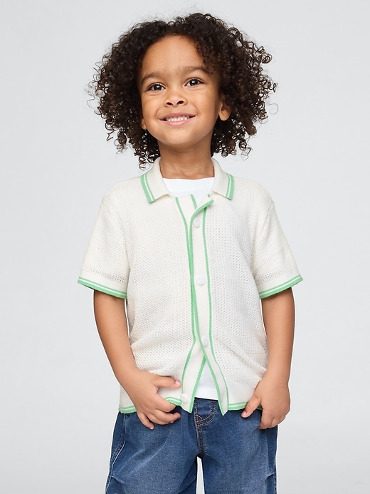 Image number 1 showing, Baby & Toddler Textured Sweater Shirt