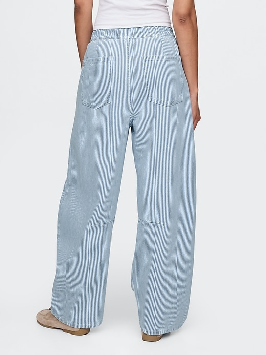 Image number 5 showing, UltraSoft Railroad Striped Easy Horseshoe Jeans