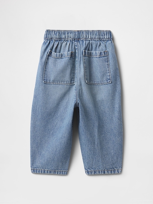 Image number 2 showing, Baby &amp; Toddler Pull-On Barrel Jeans