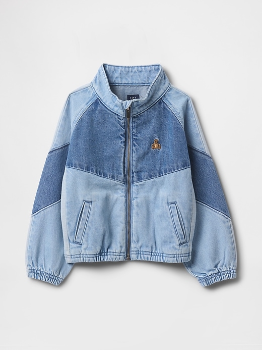 Image number 1 showing, Baby &amp; Toddler Colorblock Denim Track Jacket