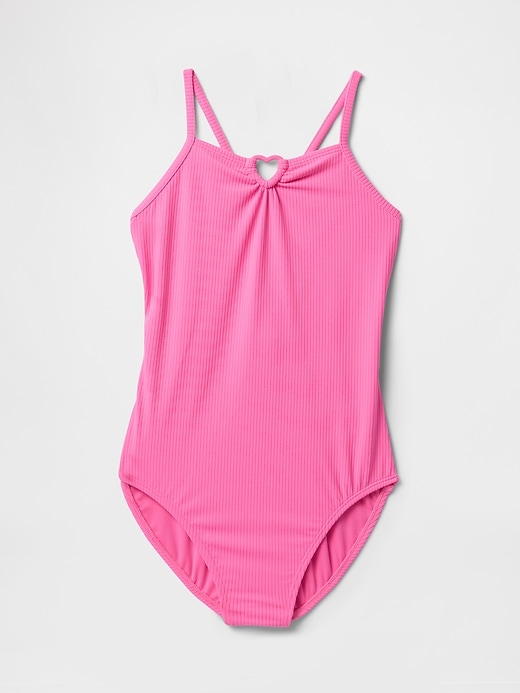 Image number 1 showing, Kids One-Piece Rib Swimsuit