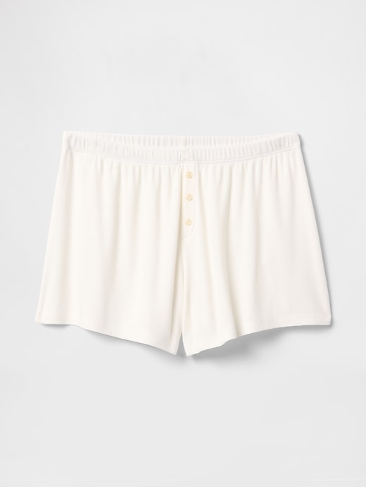 Image number 3 showing, Mini Rib PJ Shorts