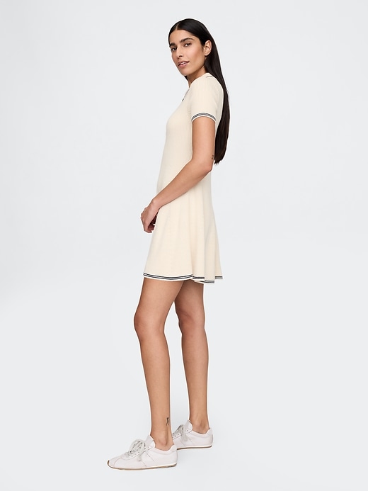 Image number 3 showing, Polo Sweater Rib Mini Dress