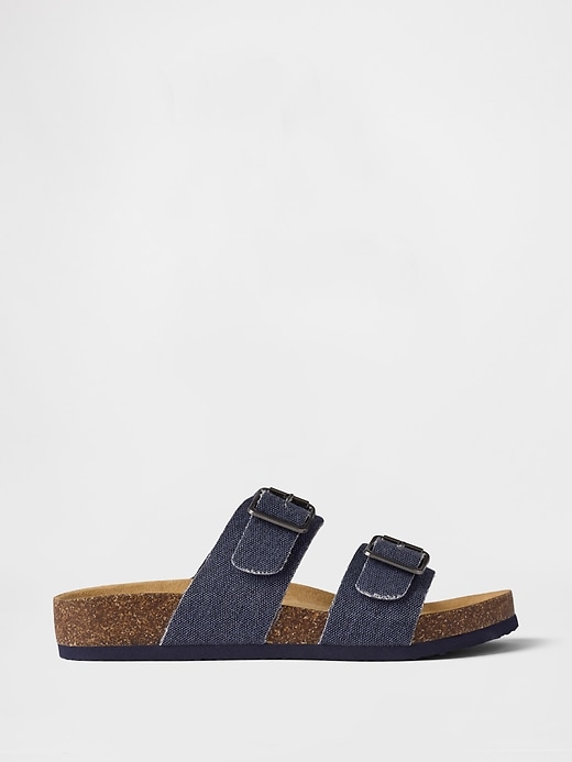 Image number 1 showing, Kids Buckle Cork Sandals