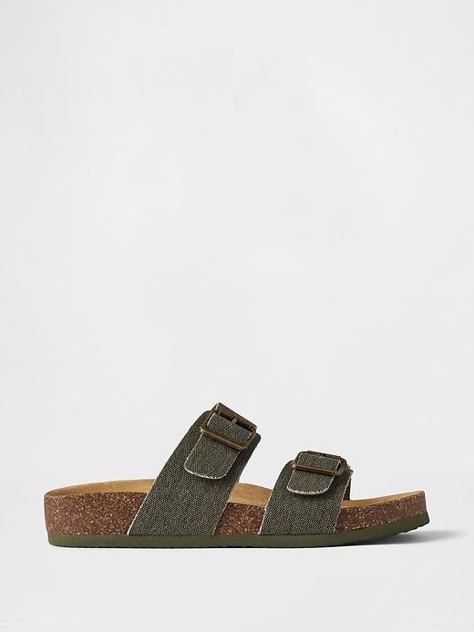 Image number 1 showing, Kids Buckle Cork Sandals