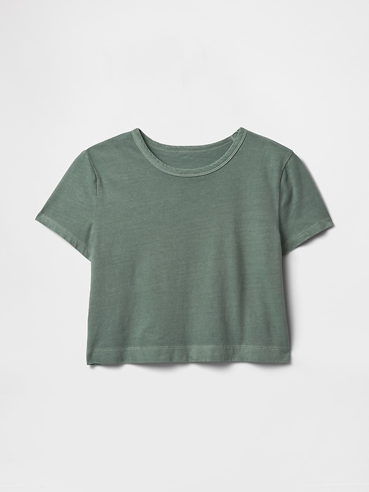 Image number 5 showing, Organic Cotton Vintage Cropped T-Shirt