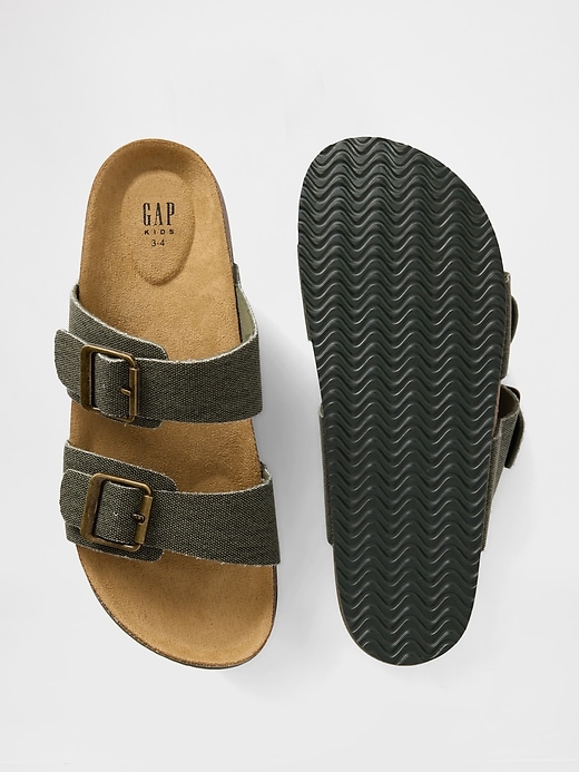 Image number 3 showing, Kids Buckle Cork Sandals