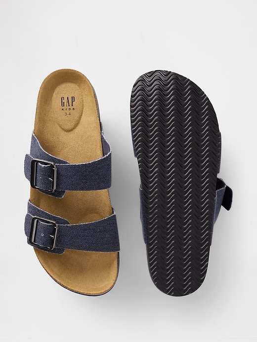 Image number 3 showing, Kids Buckle Cork Sandals