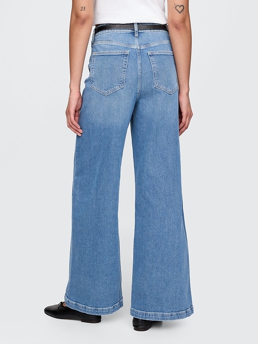 Image number 5 showing, Sky High Rise Stride Wide-Leg Jeans