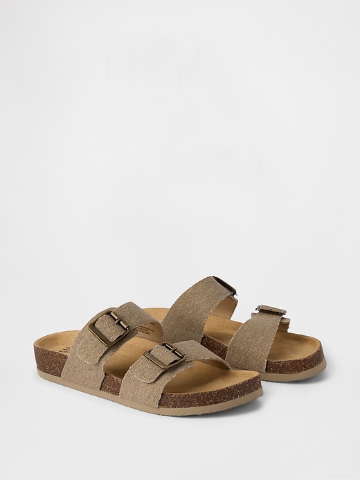 Image number 2 showing, Kids Buckle Cork Sandals