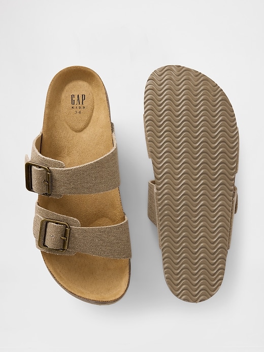 Image number 3 showing, Kids Buckle Cork Sandals