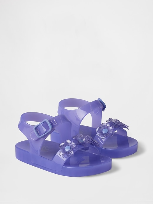 Image number 2 showing, Toddler Jelly Flower Sandals