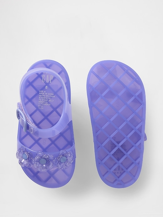 Image number 3 showing, Toddler Jelly Flower Sandals