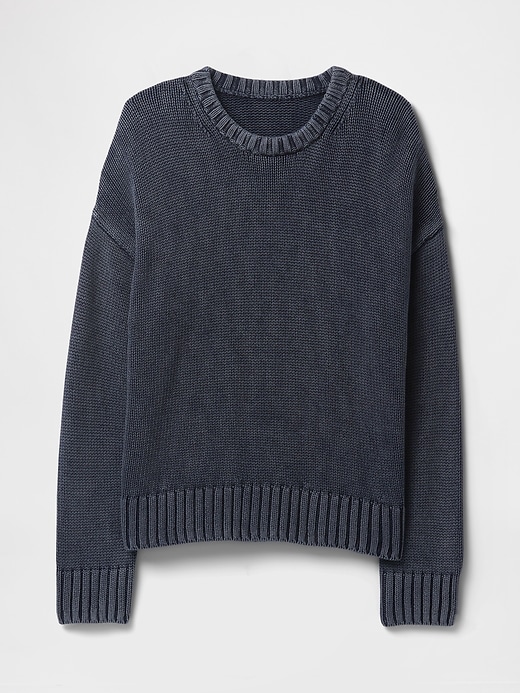 Image number 5 showing, 100% Cotton Relaxed Sweater