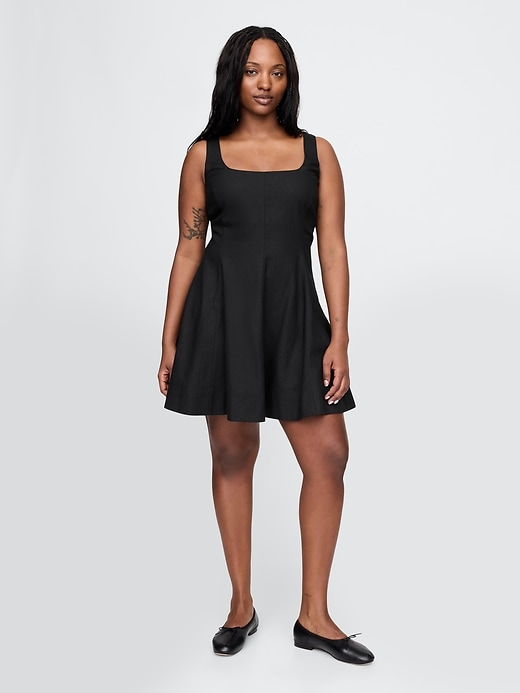 Image number 5 showing, Linen-Blend Mini Dress