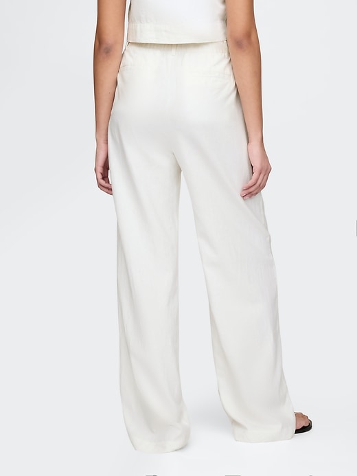 Image number 5 showing, 365 High Rise Linen-Blend Trousers