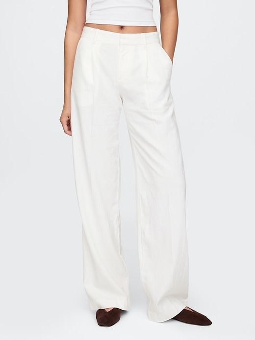 Image number 2 showing, 365 Low Rise Linen-Blend Trousers