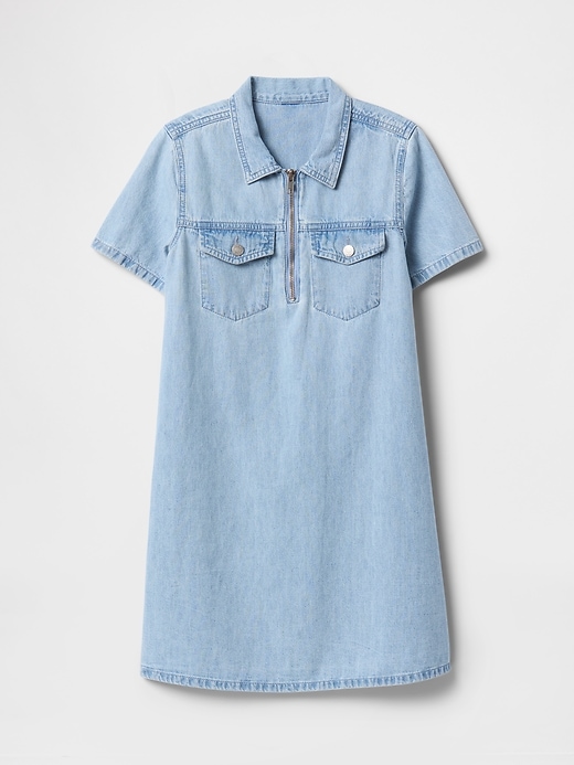 Image number 2 showing, Kids Denim Pocket Dress