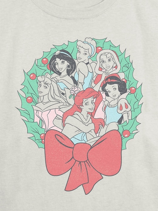 Image number 3 showing, Kids Disney Princess Holiday Wreath Graphic T-Shirt