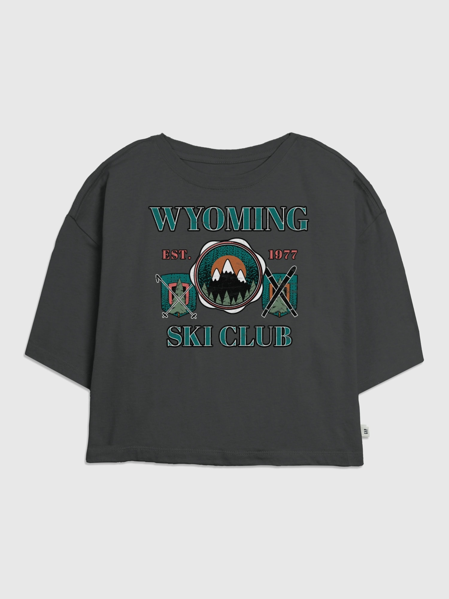 Kids Wyoming Ski Club Graphic T-Shirt