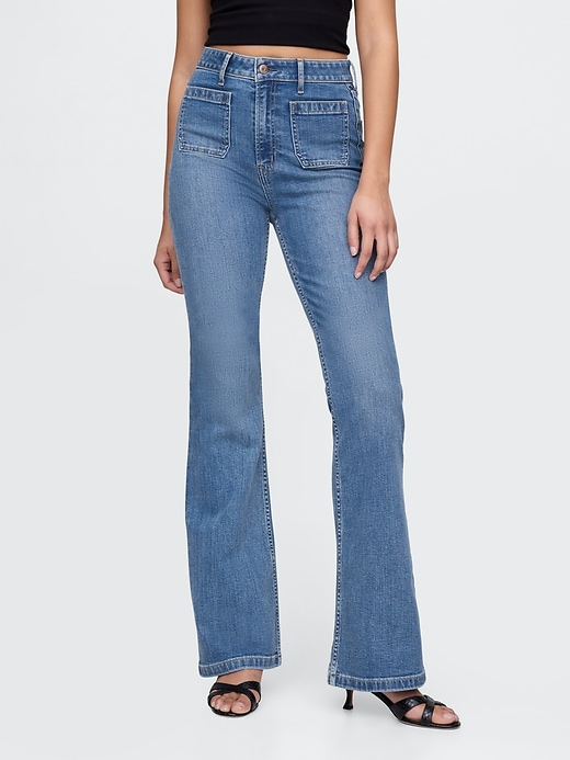 Image number 2 showing, Curvy High Rise '70s Flare Jeans