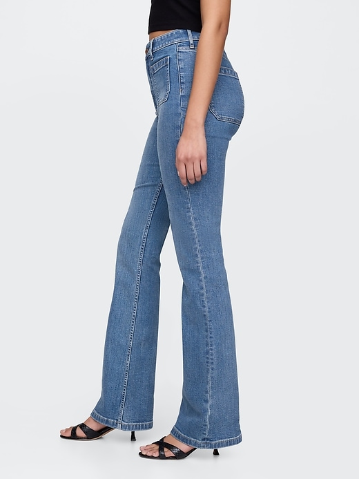 Image number 3 showing, Curvy High Rise '70s Flare Jeans