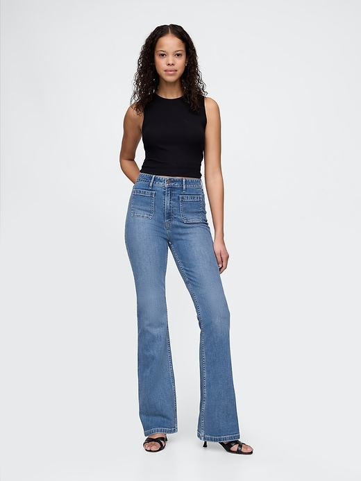 Image number 9 showing, Curvy High Rise '70s Flare Jeans