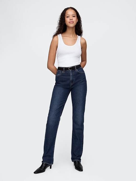 Image number 1 showing, Curvy High Rise '90s Straight Jeans