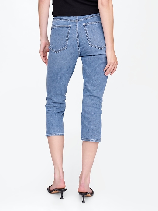 Image number 5 showing, High Rise Capri Jeans