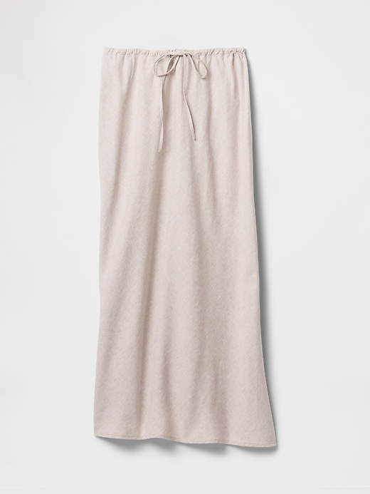 Image number 5 showing, Linen-Blend Midi Skirt