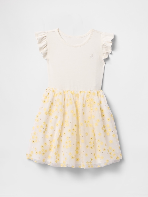 Image number 2 showing, Baby & Toddler 2-in-1 Flower Tulle Dress