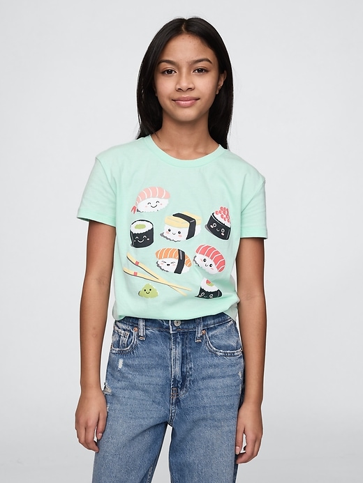 Image number 1 showing, Kids Relaxed Graphic T-Shirt