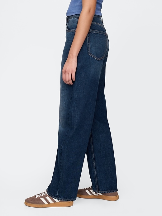 Image number 3 showing, High Rise Barrel Jeans