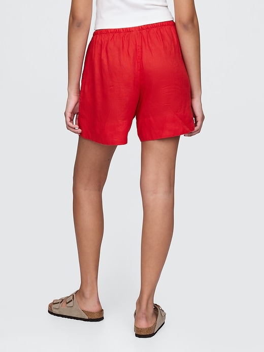 Image number 5 showing, 100% Linen Easy Shorts