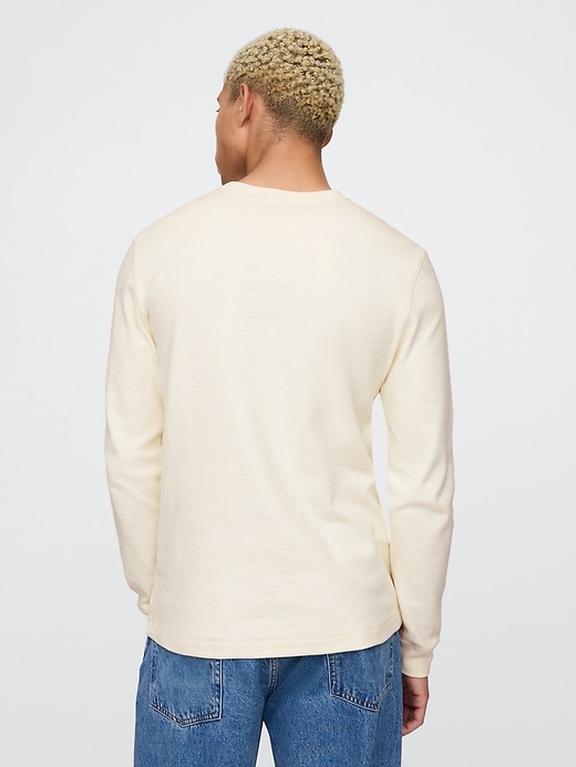 Image number 2 showing, Double-Knit Henley T-Shirt