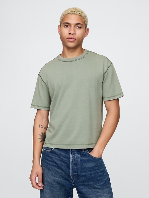 Image number 1 showing, Heavyweight Cropped T-Shirt