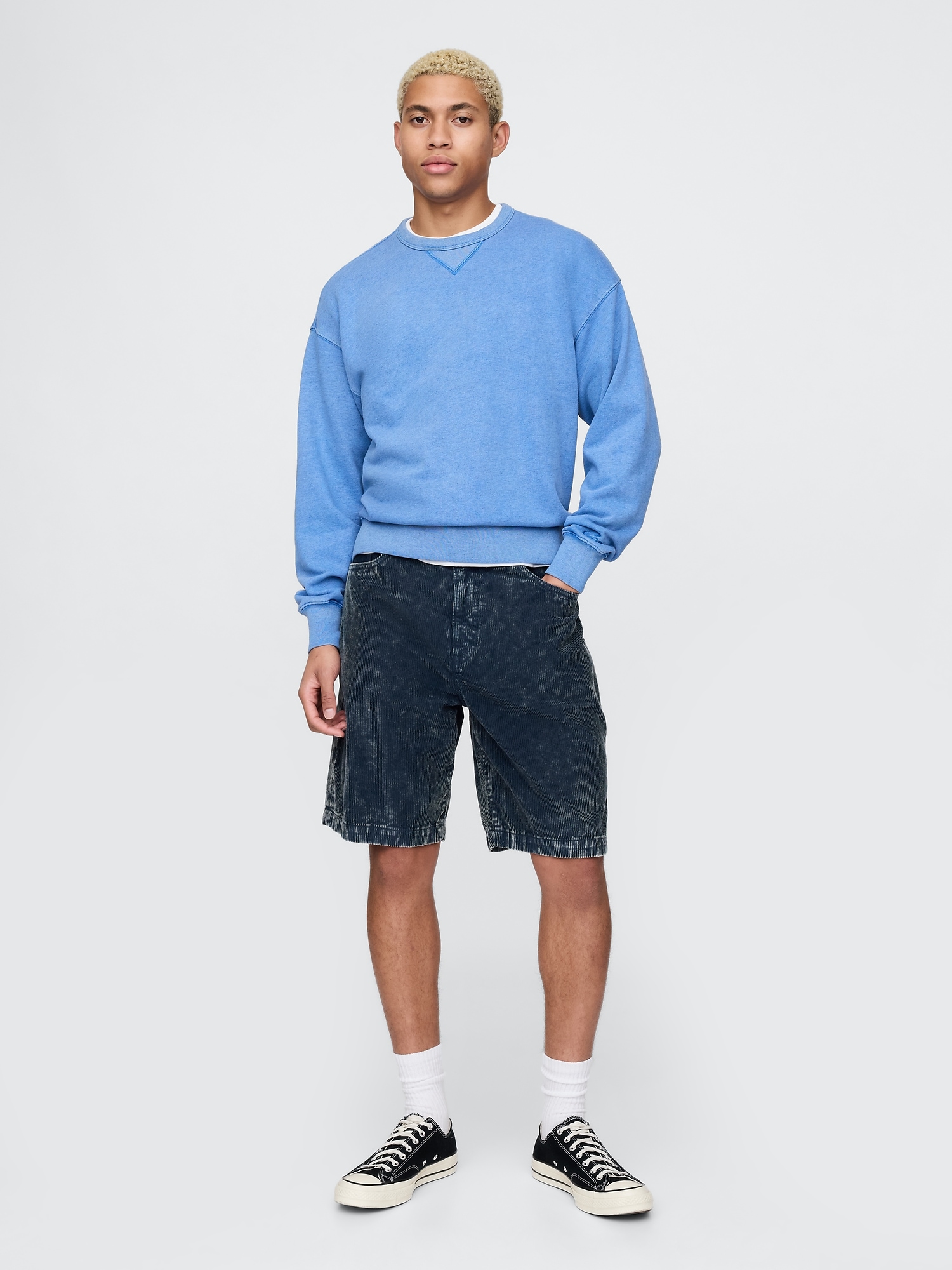 Washed Corduroy Shorts