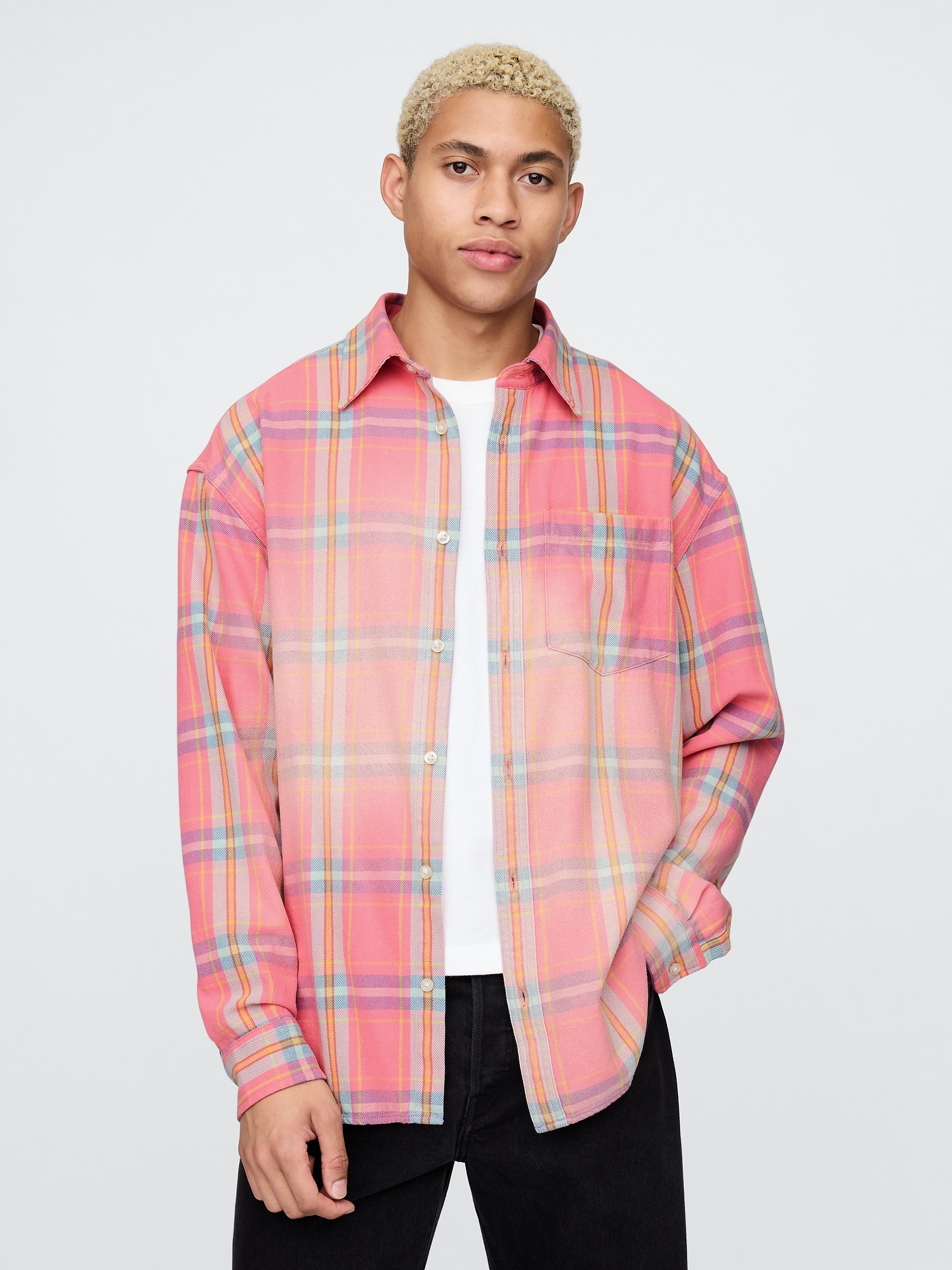 Sunwashed Twill Big Shirt