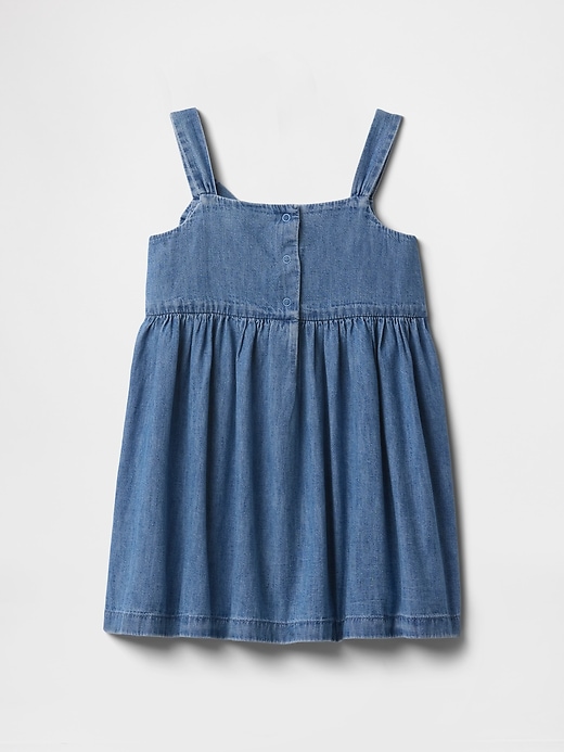 Image number 3 showing, Baby & Toddler Bow Denim Dress