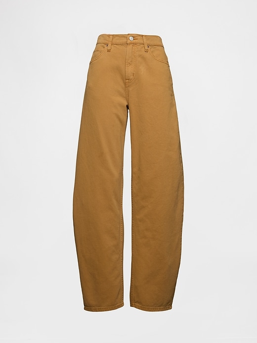 Image number 8 showing, High Rise Barrel Jeans