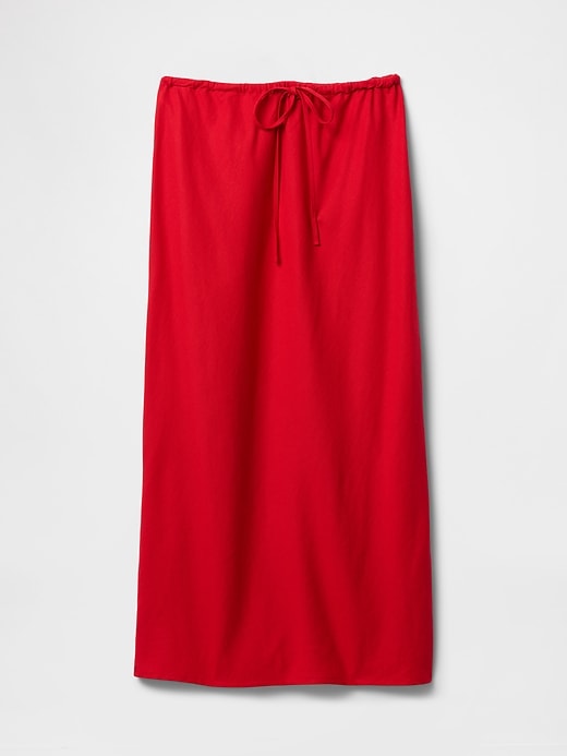 Image number 5 showing, Linen-Blend Midi Skirt