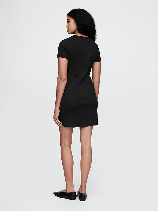 Image number 2 showing, Rib Mini T-Shirt Dress