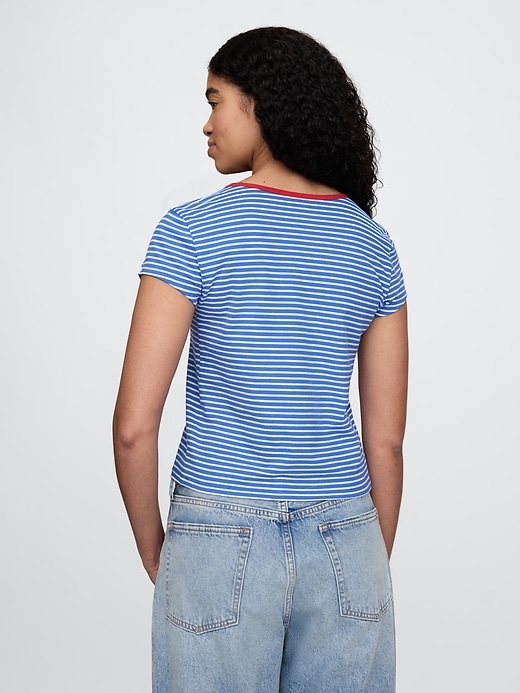 Image number 2 showing, Cotton Jersey Shrunken T-Shirt